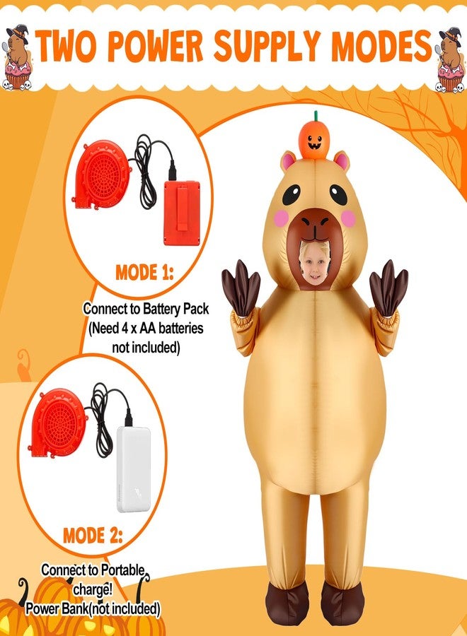 Velmitten Inflatable Capybara Costume Inflatable Halloween Full Body Blow up Costumes for Cosplay Party (Capybara,Kids) - Image 5